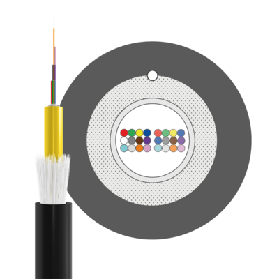 INFRALAN© A-DQ(ZN)B2Y OS2 24E (1x24) -- Fca 2000N schwarz 5,8mm G657A1, A24S2F1 (Produktbild 1)