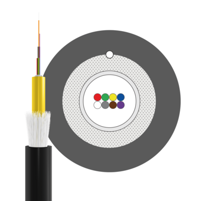 INFRALAN© A-DQ(ZN)B2Y OS2 8E (1x8) -- Fca 2000N schwarz 5,8mm G657A1, A8S2F1 (Produktbild 1)
