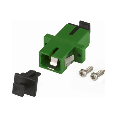 Kupplung SC/APC Simplex SM einteilig -- Shutter, grn, Keramikhlse, 53302.36 (Produktbild 1)