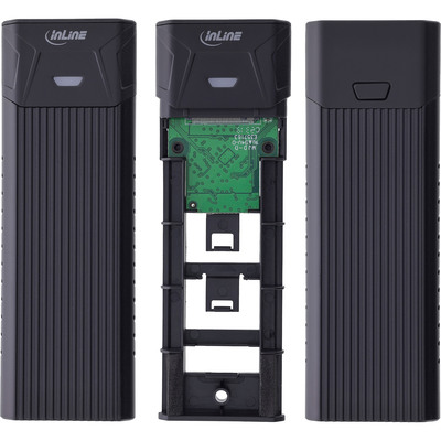 InLine® USB3.2 Gen.2 USB-C zu M.2 SSD (PCIe NVMe & SATA) Gehäuse  (Produktbild 5)