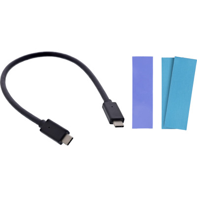 InLine® USB3.2 Gen.2 USB-C zu M.2 SSD (PCIe NVMe & SATA) Gehäuse (Produktbild 6)