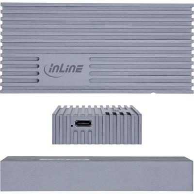 InLine® USB4-Gehäuse, USB-C zu M.2 NVMe SSD, 40Gb/s, Aluminium (Produktbild 3)