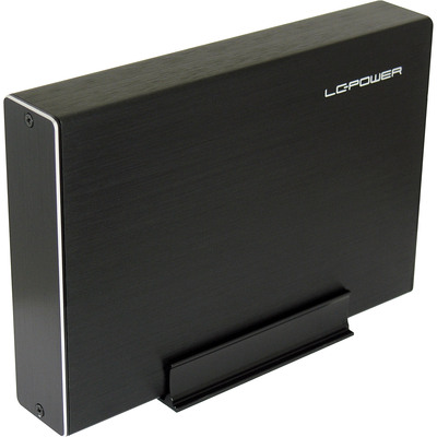 LC-Power LC-35U3-Becrux, externes 3,5-SATA-Gehäuse, USB 3.0, Alu, schwarz (Produktbild 3)