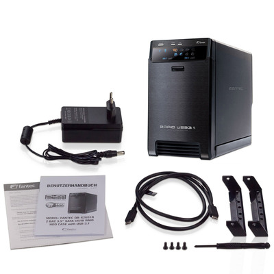 FANTEC QB-X2U31R, 2x 3.5 HDD RAID Gehäuse mit USB 3.2 (Produktbild 6)