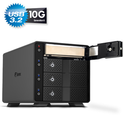 FANTEC MB-X4U31 Storagegehäuse 4x 3,5/2,5 HDD/SSD USB 3.2 (Produktbild 2)