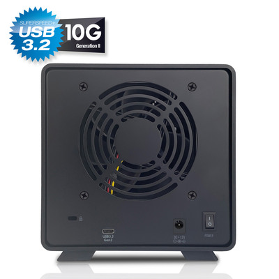 FANTEC MB-X4U31 Storagegehäuse 4x 3,5/2,5 HDD/SSD USB 3.2 (Produktbild 3)