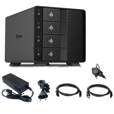 FANTEC MB-X4U31 Storagegehäuse 4x 3,5/2,5 HDD/SSD USB 3.2  (Produktbild 5)