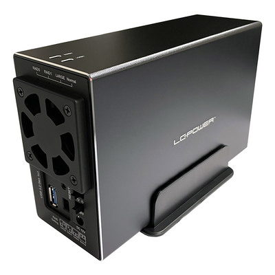 LC-Power LC-35U3-RAID-2, externes 2-fach 3,5-SATA-Festplattengehäuse mit RAID (Produktbild 3)