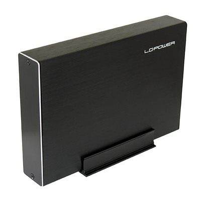 LC-Power LC-35U3-Becrux-C1, externes 3,5-SATA-Festplattengehäuse, USB-C, Alu, schwarz (Produktbild 2)