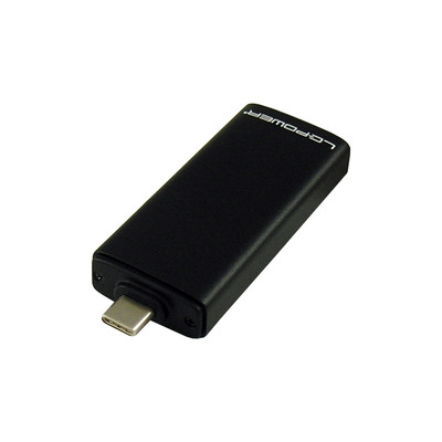 LC-Power LC-M2-C-42MM M.2-SATA-SSD-Gehäuse, USB 3.2 Gen.2, schwarz (Produktbild 3)