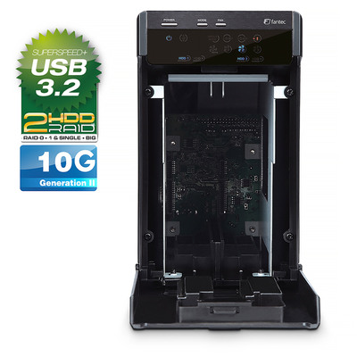 FANTEC QB-X2U31R, 2x 3.5 HDD RAID Gehäuse mit USB 3.1 (Produktbild 3)