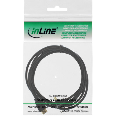 InLine HDMI Kabel, gewinkelt, HDMI-High Speed mit Ethernet, Stecker / Stecker, verg. Kontakte, schwarz, 2m (Produktbild 11)