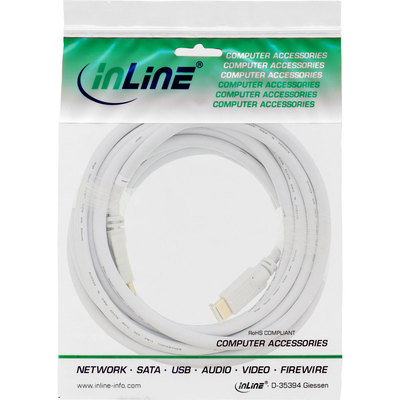 InLine® HDMI Kabel, HDMI-High Speed mit Ethernet, Premium, 4K2K, Stecker / Stecker, weiß / gold, 10m (Produktbild 11)