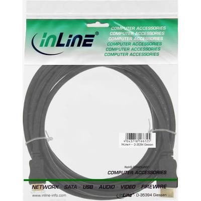 InLine® HDMI Mini Kabel, High Speed HDMI Cable, Stecker A auf C, verg. Kontakte, schwarz, 5m (Produktbild 11)