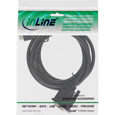 InLine HDMI-DVI Adapterkabel, HDMI Stecker auf DVI 18+1 Stecker, 2m (Produktbild 11)