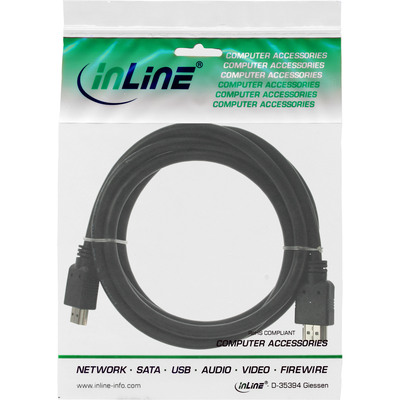 InLine® HDMI Kabel, HDMI-High Speed, Stecker / Stecker, schwarz, 3m (Produktbild 2)