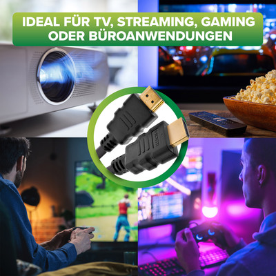 InLine® HDMI Kabel, HDMI-High Speed mit Ethernet, Stecker/Stecker, schwarz, 0,5m  (Produktbild 5)
