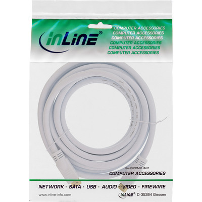 InLine® HDMI-High Speed Kabel mit Eth., Premium, ST / ST, weiß / gold, 10m (Produktbild 2)