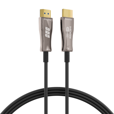 HDMI Glasfaserkabel AOC aktiv 4K60Hz 18 Gbit/s -- 30m schwarz komp. mit HDMI 2.0, HDMI-20-00009 (Produktbild 1)