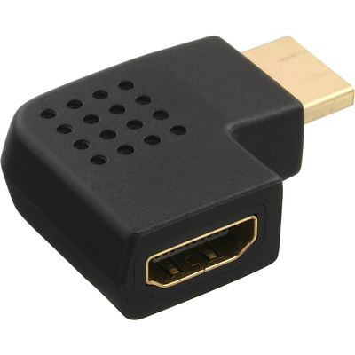InLine® HDMI Adapter, Stecker / Buchse, seitlich links gewinkelt, vergoldete Kontakte, 4K2K kompatibel (Produktbild 2)
