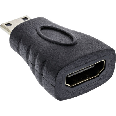 InLine® HDMI Adapter, HDMI A Buchse auf Mini HDMI C Stecker, 4K/60Hz kompatibel, vergoldete Kontakte (Produktbild 2)