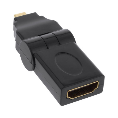 InLine® HDMI Adapter, HDMI A Buchse auf Micro HDMI D Stecker, flexibel, 4K2K kompatibel, vergoldete Kontakte (Produktbild 3)