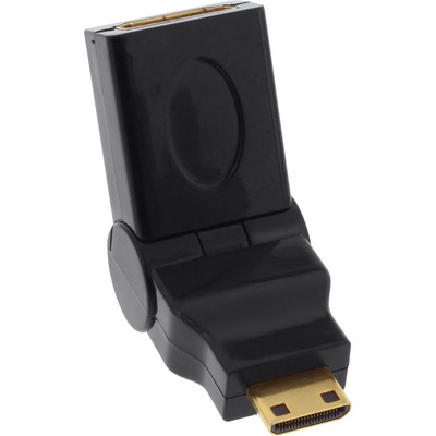 InLine® HDMI Adapter, HDMI A Buchse auf Mini HDMI C Stecker, flexibel, 4K2K kompatibel, vergoldete Kontakte (Produktbild 2)
