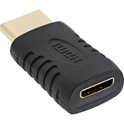 InLine® HDMI Adapter, HDMI A Stecker auf Mini HDMI C Buchse, 4K2K kompatibel, vergoldete Kontakte (Produktbild 2)