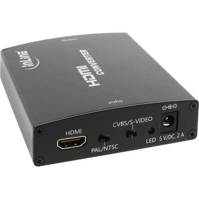 InLine® Konverter HDMI zu Composite/S-Video, mit Audio, Eingang HDMI, Ausgang: Cinch, S-Video und Audio Cinch (Produktbild 2)