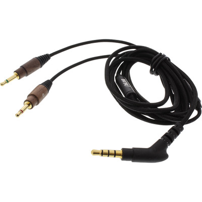 InLine® woodon-ear, wooden On-Ear Headset mit Kabelmikrofon und Funktionstaste, Walnuß (Produktbild 3)