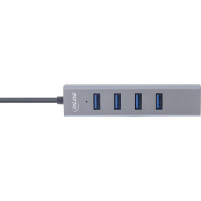 InLine® USB 3.2 USB-C Multi Hub (4x USB-A 5Gb/s), OTG, Metallgehäuse (Produktbild 2)