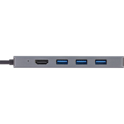 InLine® USB 3.2 USB-C Multi Hub (3x USB-A 5Gb/s + USB-C (PD 100W), Cardreader, HDMI 4K@30Hz), OTG, Metallgehäuse (Produktbild 3)