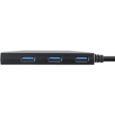 InLine® USB 3.2 Gen 1 OTG Hub, USB-C zu 3 Port USB-A und 2 Port USB-C, mit 3A Netzteil, schwarz (Produktbild 3)