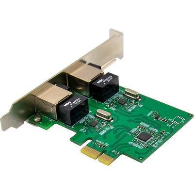 InLine® Dual Gigabit Netzwerkkarte, 2x RJ45 1Gb/s, PCIe x1, inkl. LP Slotblech  (Produktbild 5)