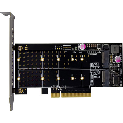 InLine® PCIe Karte zu 2x intern NVMe M.2 Key M – Bifurcation, PCIe x8 (Produktbild 6)