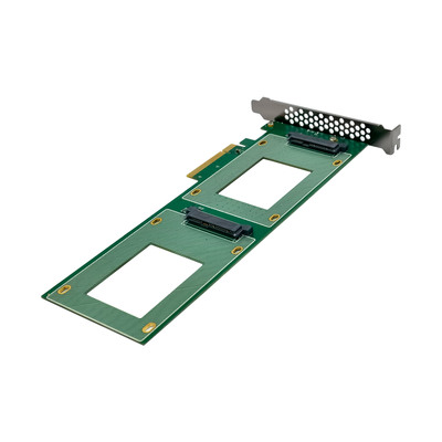 InLine® PCIe Karte zu 2x intern U.2 NVMe SFF-8639 – Bifurcation, PCIe x8, schmal  (Produktbild 5)