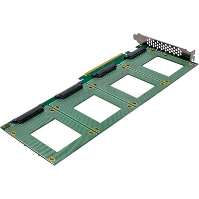 InLine® PCIe Karte zu 4x intern U.2 NVMe SFF-8639 – Bifurcation, PCIe x16  (Produktbild 5)