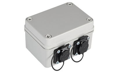 IP67 Verteilerbox mit 2xRJ45 Ports -- Cat.6A, 2xM16 Verschraubungen, 53730.1V2 (Produktbild 1)