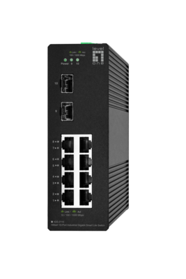 Hilbert 10-Port Industrie Gigabit  -- 2x SFP, IGS-2110 (Produktbild 1)