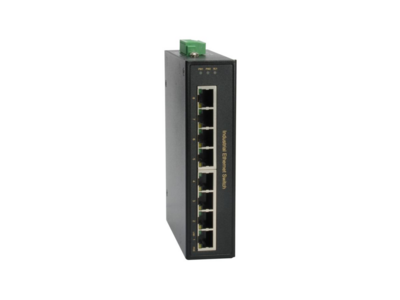 5-Port Fast Ethernet Industrial Switch DIN-Schiene -- Fast-Ethernet-PoE-Schalter, IFP-0801 (Produktbild 1)