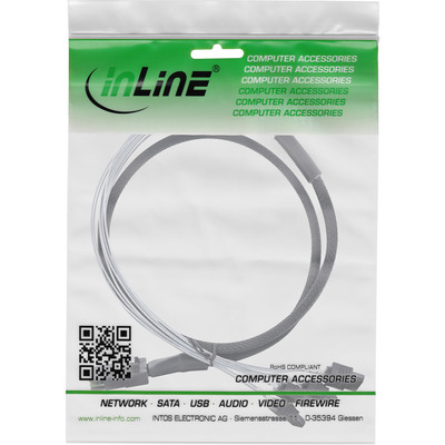 InLine® SAS Anschlusskabel, Mini-SAS SFF-8087 an 4x SATA, 1:1, OCR, 1m (Produktbild 3)