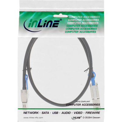 InLine® externes Mini SAS HD Kabel, SFF-8644 zu SFF-8088, 6Gb/s, 2m (Produktbild 2)