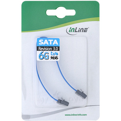 InLine® SATA 6Gb/s Anschlusskabel klein, mit Sicherheitslasche, 0,15m (Produktbild 2)