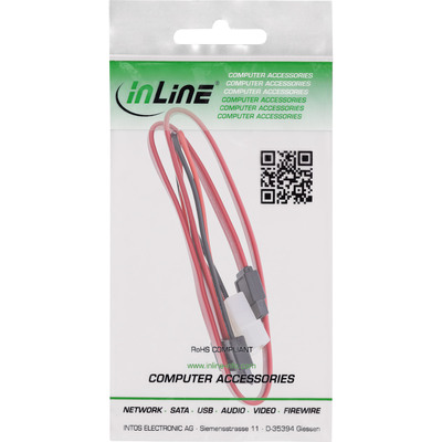 InLine® Slimline SATA Kabel, Slimline SATA ST 13pol. (7+6) zu SATA + Strom, 0,4m (Produktbild 2)