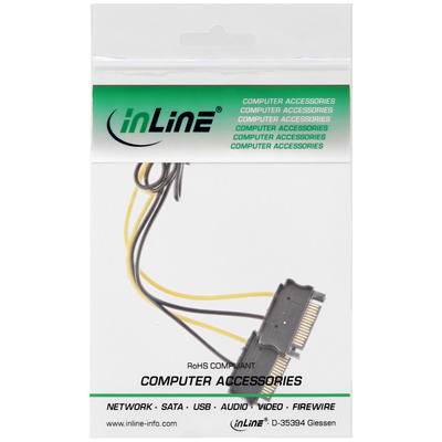 InLine® Stromadapter intern, 2x SATA zu 8pol für PCIe (PCI-Express) Grafikkarten (Produktbild 3)