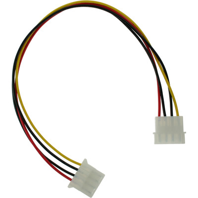 InLine® Strom Y-Kabel intern, 1x 5,25 an 2x 3,5, 0,20m (Produktbild 2)