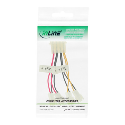 InLine® Lüfter Adapterkabel, 2x 12V und 2x 5V, für 4 Lüfter (Produktbild 2)