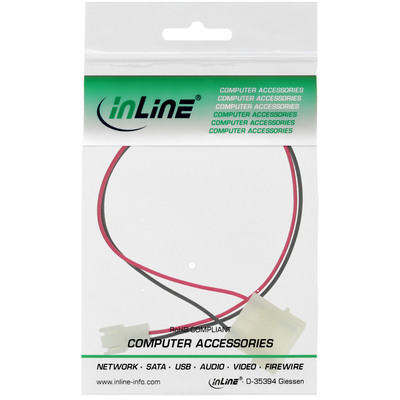 InLine® Lüfter Adapterkabel, 12V zu 7V, 0,3m (Produktbild 2)