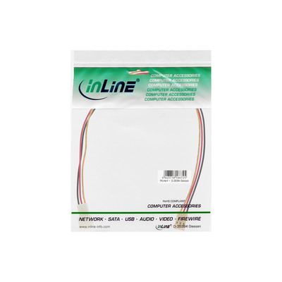 InLine® Lüfterkabel Verlängerung, 3pol Molex Stecker / Buchse, Länge 0,3m (Produktbild 2)