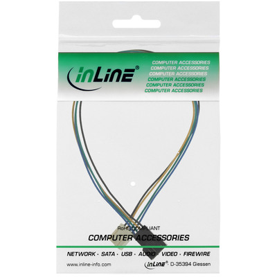 InLine® Lüfterkabel Verlängerung PWM, 4pol Molex Stecker / Buchse, 0,70m (Produktbild 2)